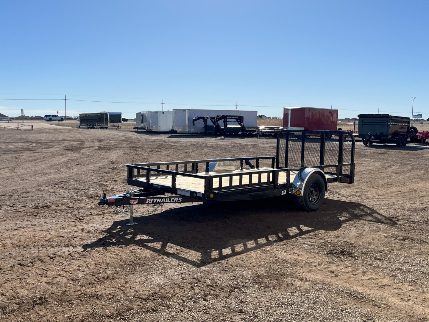 New 2026 PJ 77"x14' Single Axle Utility Trailer - U7