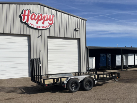 New 2026 PJ 83"x16' Tandem Axle Utility Trailer - UL