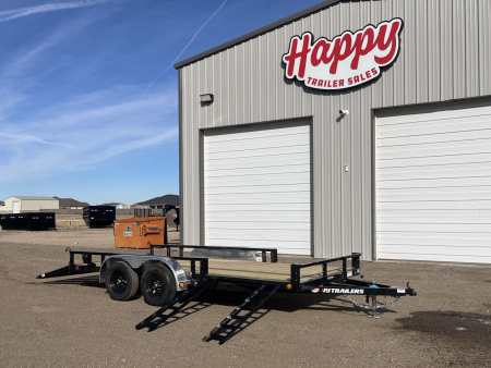 New 2026 PJ 83"x16' Tandem Axle Utility Trailer - UL