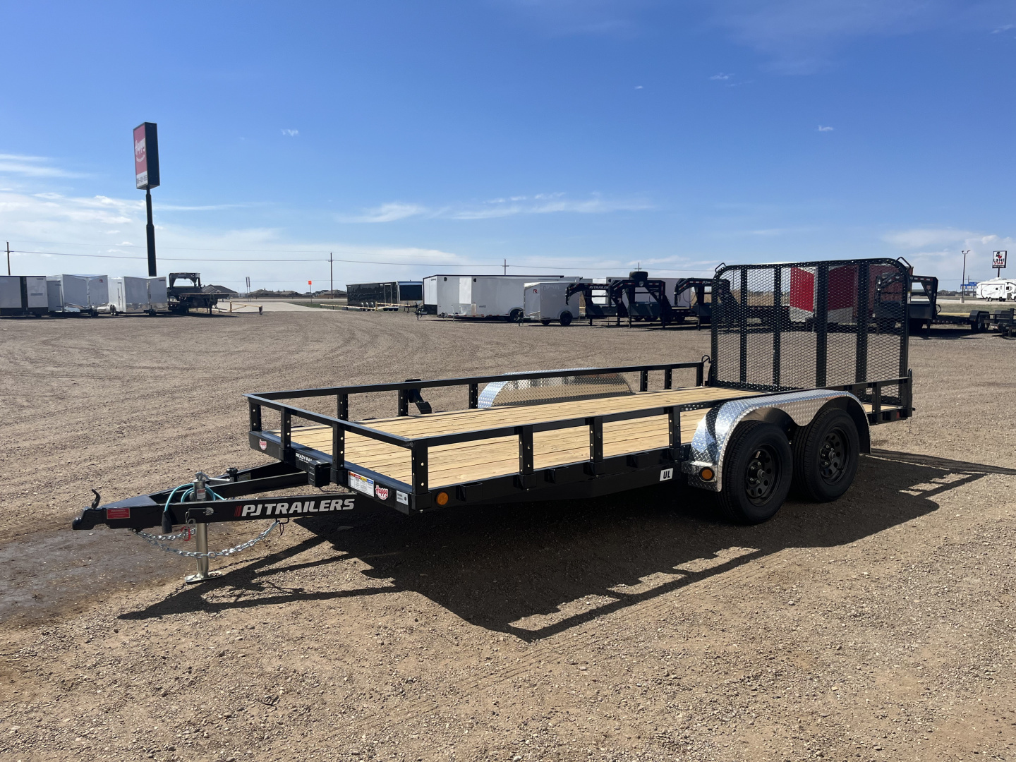 New 2026 PJ 83"x16' Tandem Axle Utility Trailer - UL