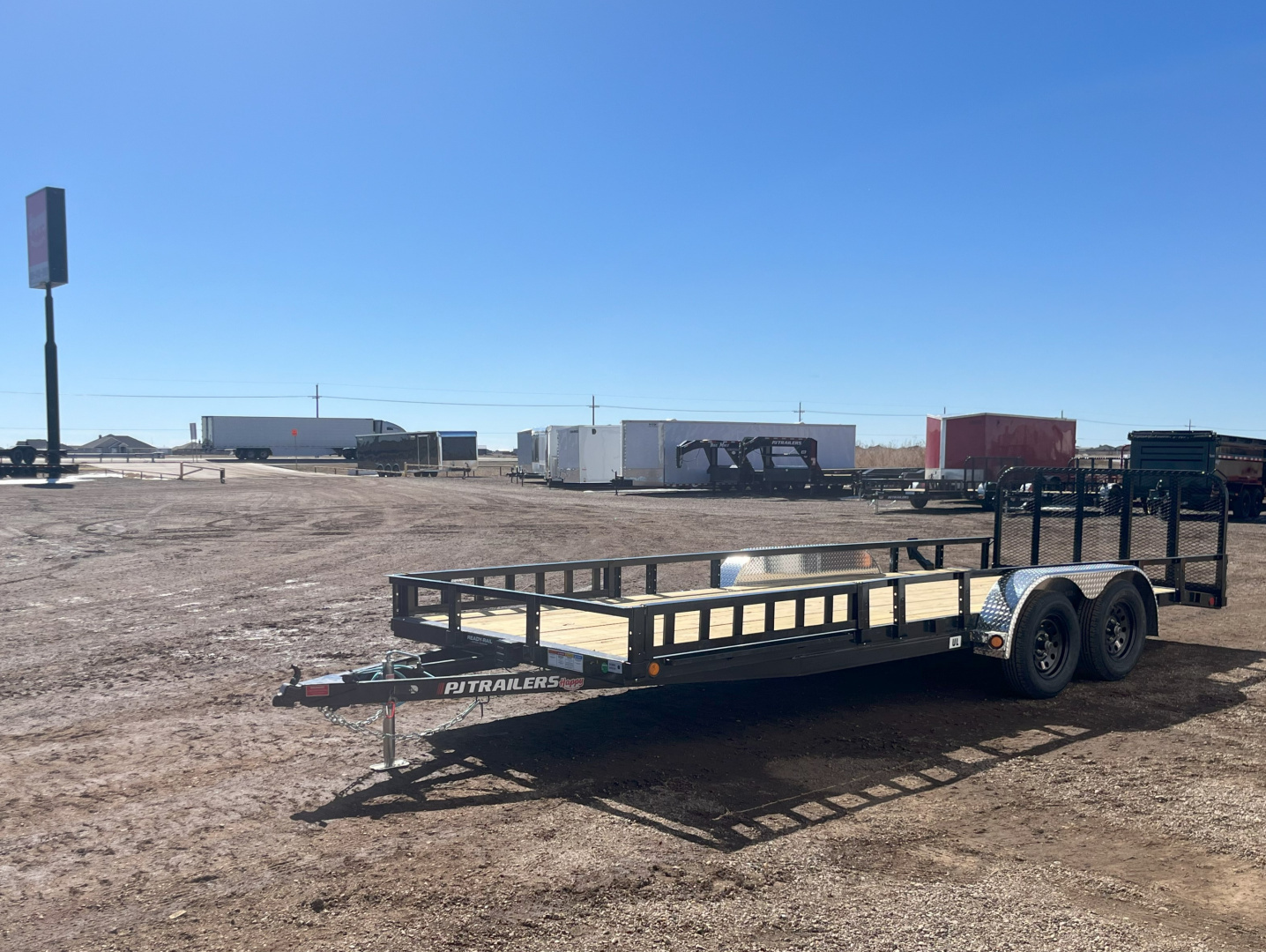 New 2026 PJ 83"x20' Tandem Axle Utility Trailer - UL