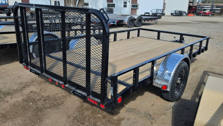 New 2026 PJ Trailers 12' x 77 in. Single Axle Channel Utility Trailer