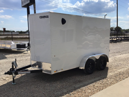 New 2026 Compass 6'x12' Enclosed Cargo Trailer - Indigo DLX
