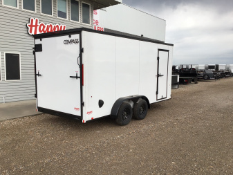 New 2026 Compass 7'x16' Enclosed Cargo Trailer - Indigo DLX