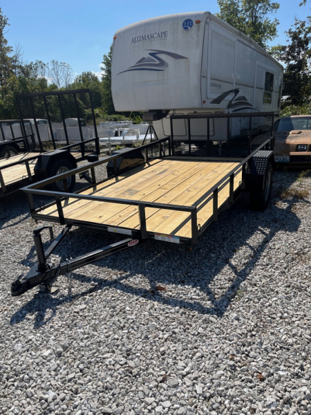 New 2026 MEB 77x12 SA Utility Trailer with 2' dovetail and 30  gate, 35k axle