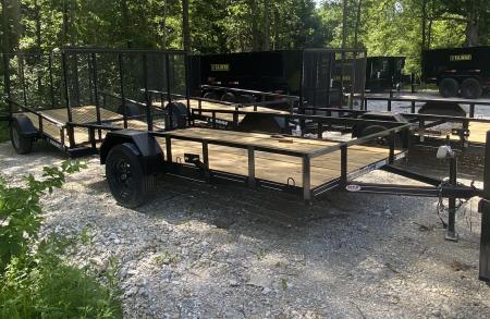 New 2026 MEB 77x12 SA Utility Trailer , straight deck with 48" gate, 3.5k axle Utility Trailer