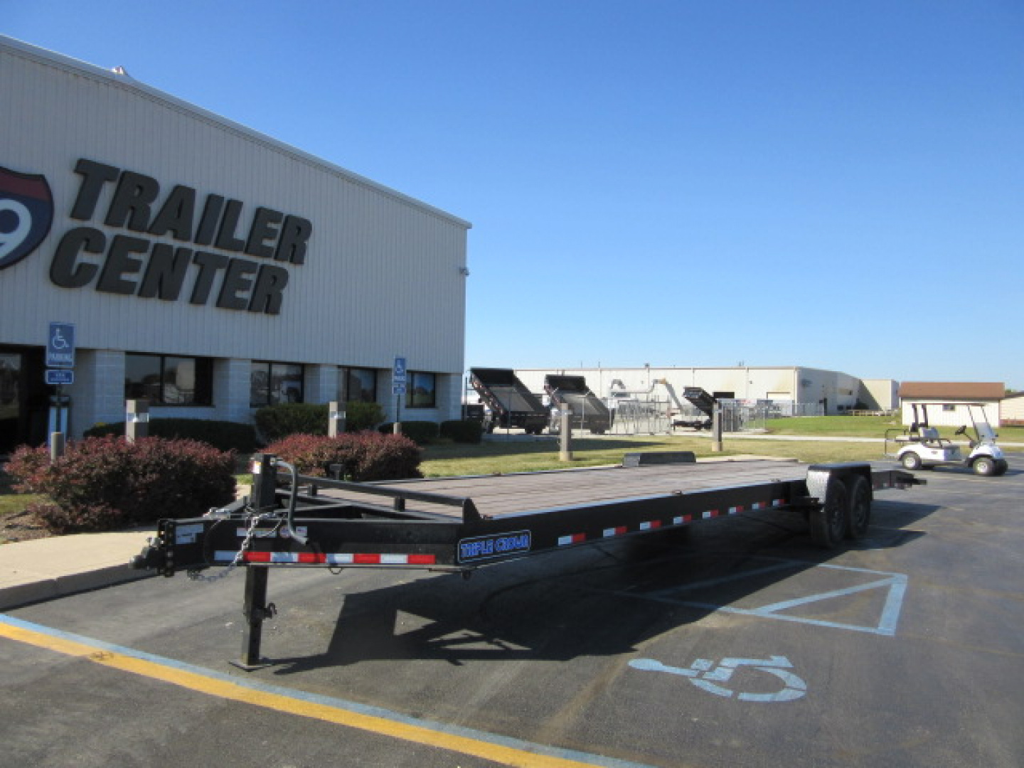 Used 2025 Triple Crown Trailers 7 x 34 (30+4) CHWF7X34 Equipment Trailer 14K