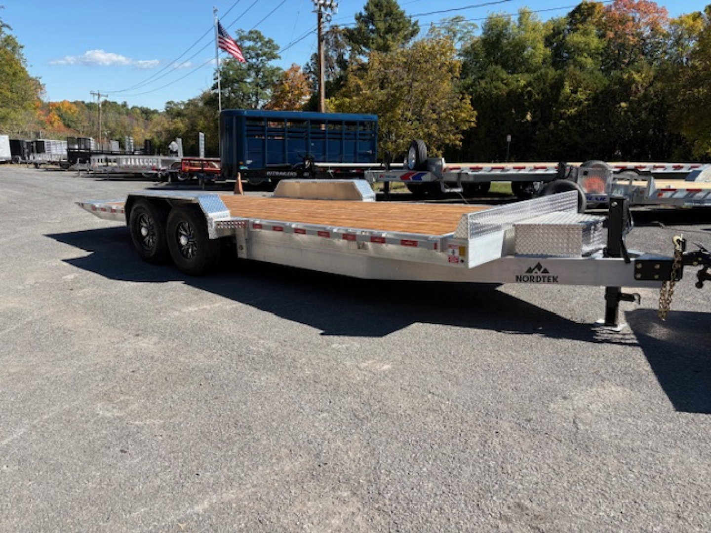 New 2026 Nordtek 82" X 22'-16K GVW Aluminum Power Tilt Trailer