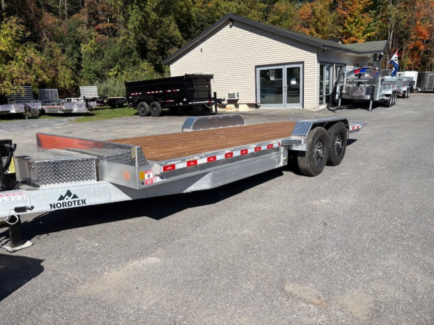 New 2026 Nordtek 82" X 22'-16K GVW Aluminum Power Tilt Trailer