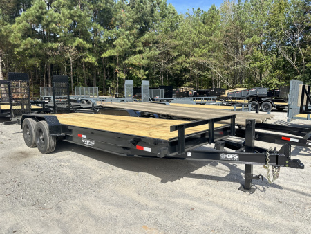 New 2025 GPS 22' 16K EQUIPMENT HAULER WITH 16K SPRING LOADED RAMPS