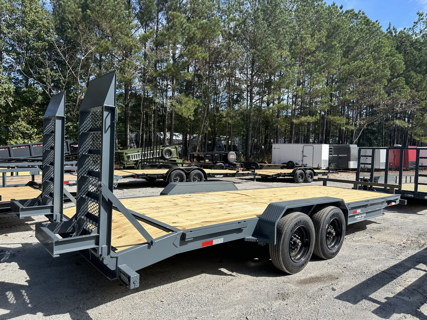 New 2025 GPS 22' 16K EQUIPMENT HAULER WITH 16K SPRING LOADED RAMPS