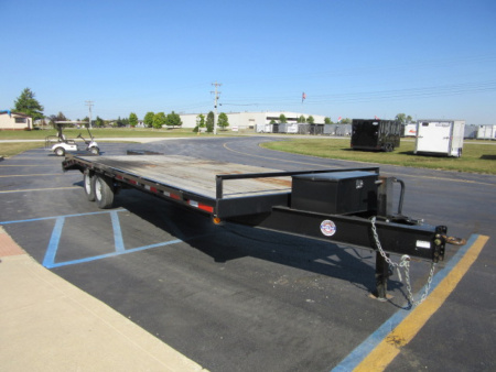 Used 2021 Quality Steel and Aluminum 8.5 x 20+5 10220+5DO14K Deckover Trailer 14K