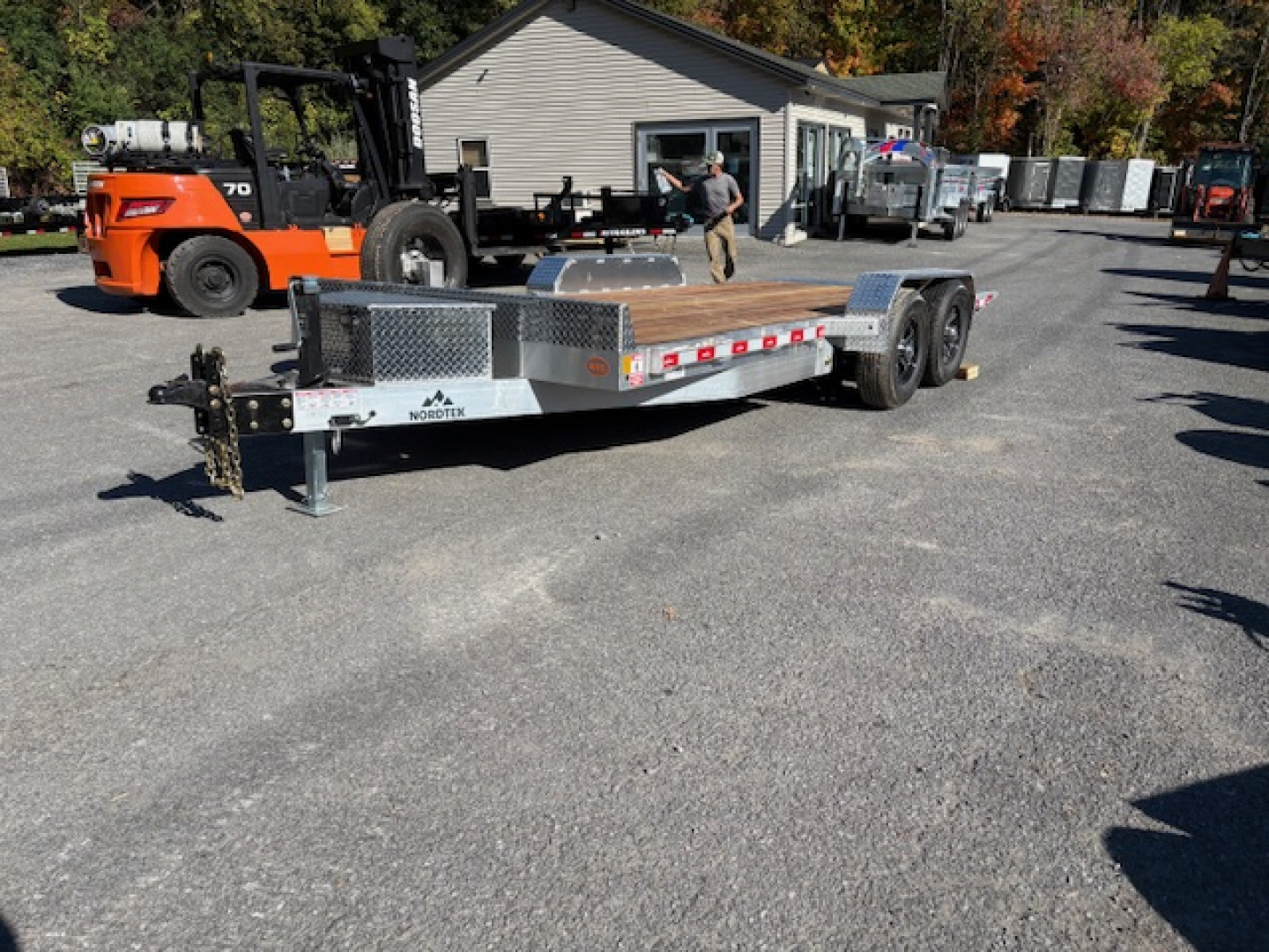 New 2026 Nordtek TD 82" X 18' -10K GVW Aluminum Power Tilt Trailer