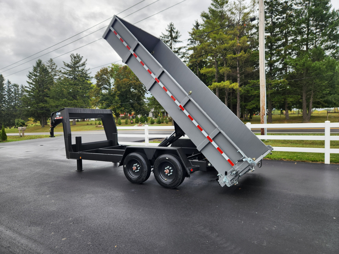 New 2026 BWISE DLP17 82x16 19K Tandem Axle Dump Trailer