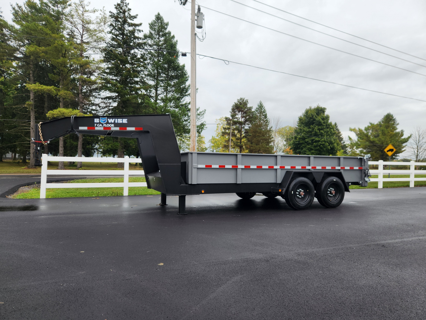 New 2026 BWISE DLP17 82x16 19K Tandem Axle Dump Trailer