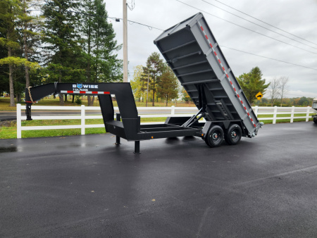 New 2026 BWISE DLP17 82x16 19K Tandem Axle Dump Trailer
