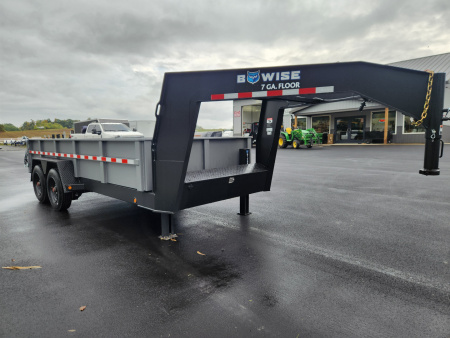 New 2026 BWISE DLP17 82x16 19K Tandem Axle Dump Trailer