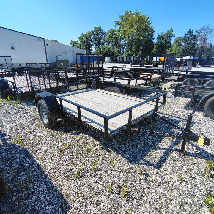 New 2026 MEB 77x10 SA Utility Trailer with 2' dovetail and 30" gate, 3.5k axle Utility Trailer