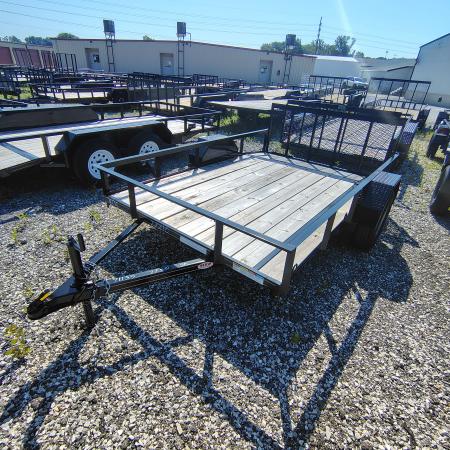 New 2026 MEB 77x10 SA Utility Trailer with 2' dovetail and 30" gate, 3.5k axle Utility Trailer