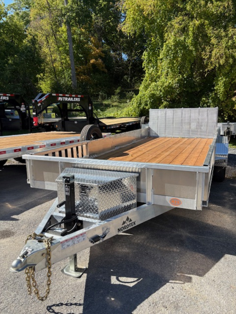New 2026 Nordtek 82" X 18'-7K GVW Aluminum Landscape Trailer