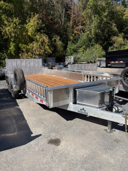 New 2026 Nordtek 82  X 18'-7K GVW Aluminum Landscape Trailer