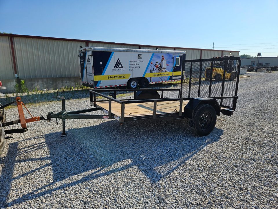 New 2026 MEB 77x10 SA, straight deck with 48" gate, 3.5k axle Utility Trailer