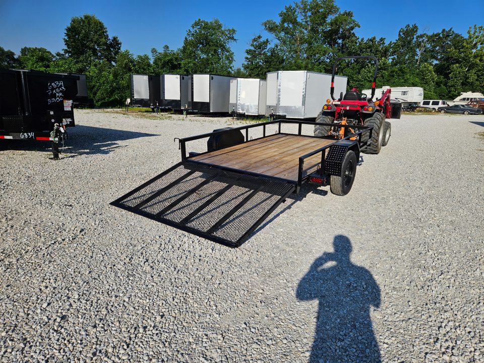 New 2026 MEB 77x10 SA, straight deck with 48" gate, 3.5k axle Utility Trailer