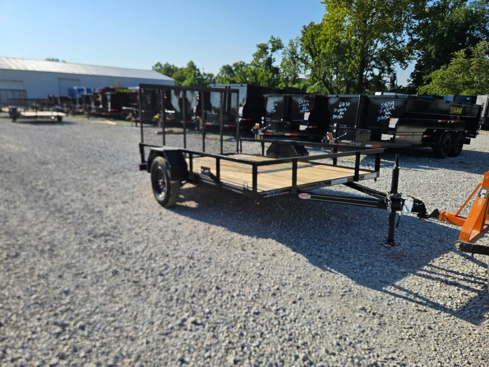 New 2026 MEB 77x10 SA, straight deck with 48" gate, 3.5k axle Utility Trailer