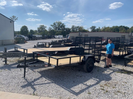 New 2026 MEB 77x10 SA Utility Trailer, Straight deck with 48  gate, 35k axle