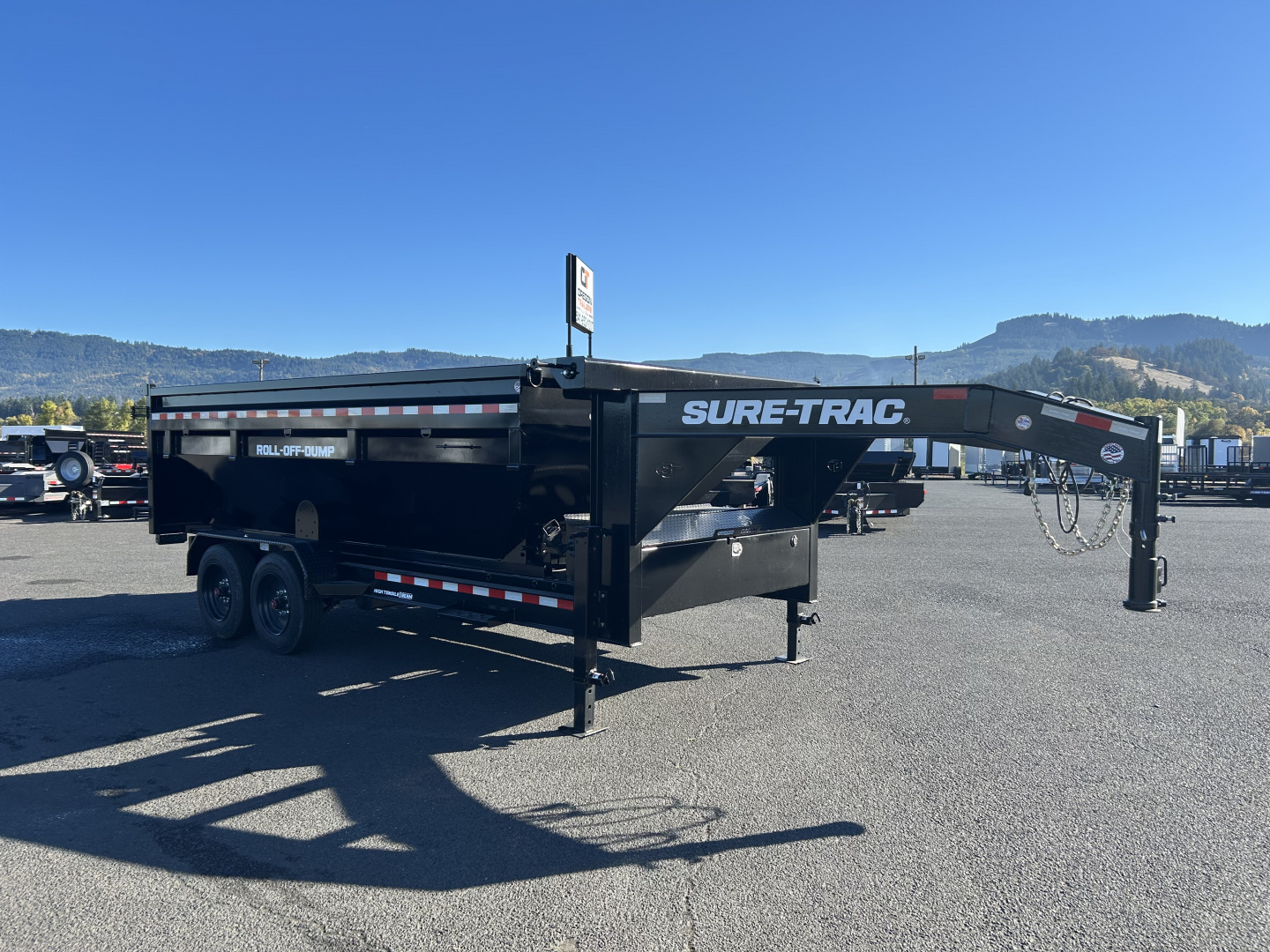 New 2026 Sure-Trac 7X16 -ROLLOFF DUMP CARRIER--GOOSE NECK- 17.6K GVWR