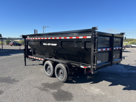 New 2026 Sure-Trac 7X16 -ROLLOFF DUMP CARRIER--GOOSE NECK- 17.6K GVWR