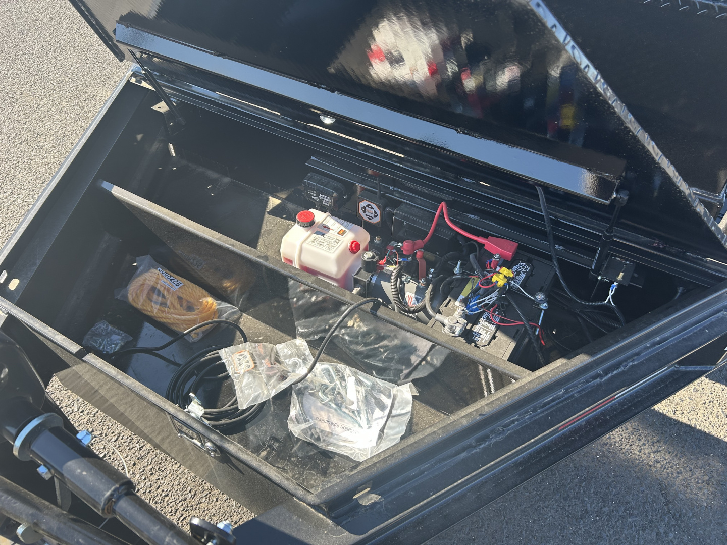 New 2025 Sure-Trac 7X16 -ROLLOFF DUMP CARRIER- BUMPER PULL- 15.4K GVWR