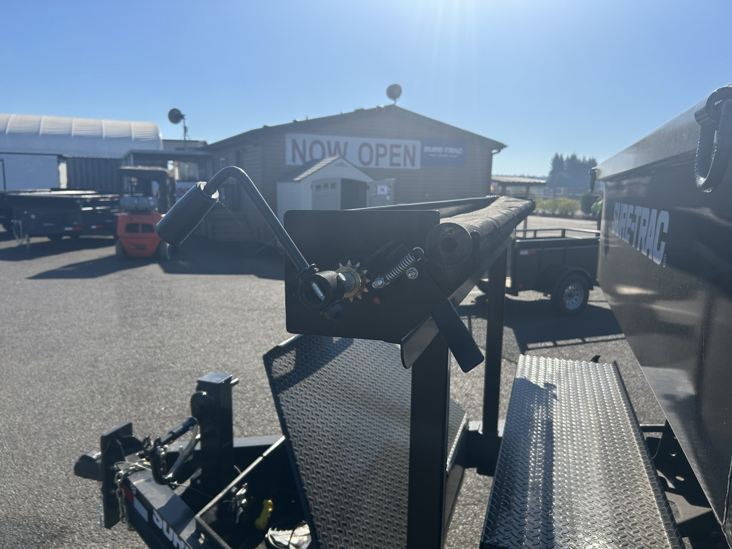 New 2025 Sure-Trac 7X16 -ROLLOFF DUMP CARRIER- BUMPER PULL- 15.4K GVWR