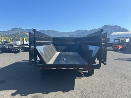 New 2025 Sure-Trac 7X16 -ROLLOFF DUMP CARRIER- BUMPER PULL- 15.4K GVWR