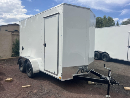 New 2025 Look Trailers 6X12 Enclosed Box Cargo Trailer 7' Tall Barn Doors