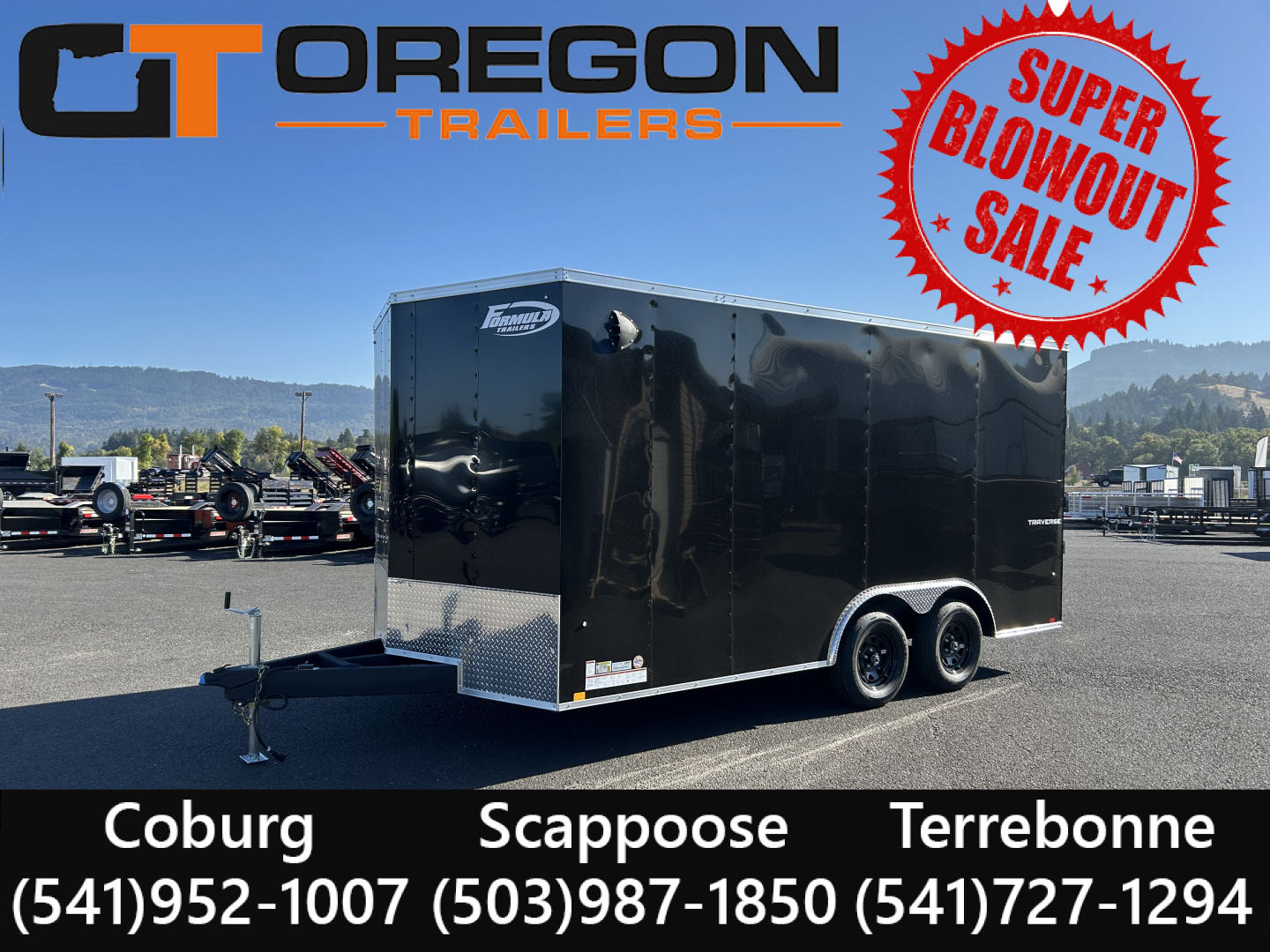 New 2026 Formula Trailers 8.5x16 Traverse Enclosed Cargo 7K GVWR