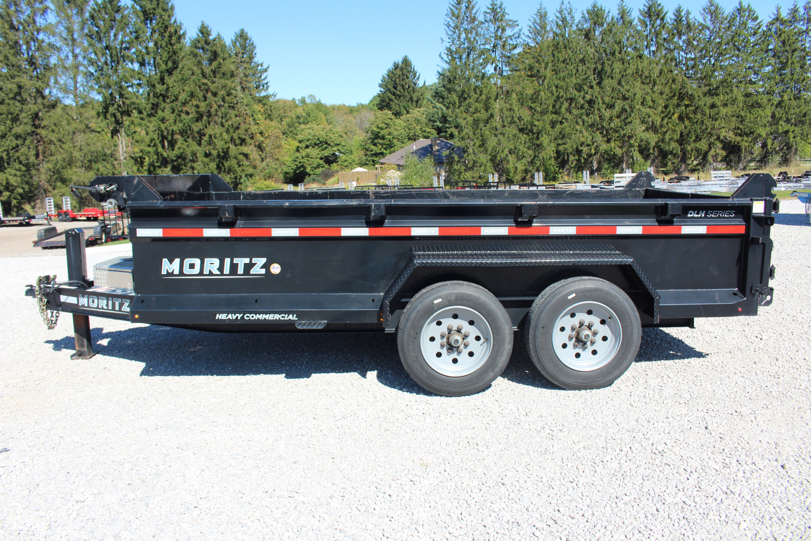 Used 2022 Moritz 6' 10" x 14' Heavy Commercial DLH Series Dump Trailer - 16000# GVW