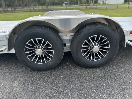 New 2025 H&H Trailers 14K 82X24 Aluminum Electric Low Profile Speedloader Car Hauler