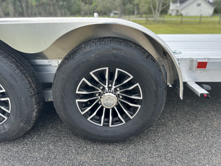 New 2025 H&H Trailers 14K 82X24 Aluminum Electric Low Profile Speedloader Car Hauler