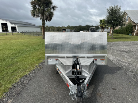 New 2025 H&H Trailers 14K 82X24 Aluminum Electric Low Profile Speedloader Car Hauler