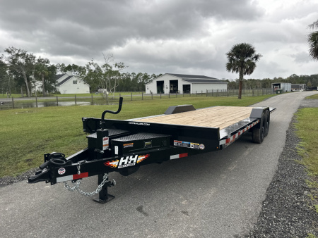 New 2026 H&H Trailers 8.5x24 Full Width 14K Power Tilt Speedloader