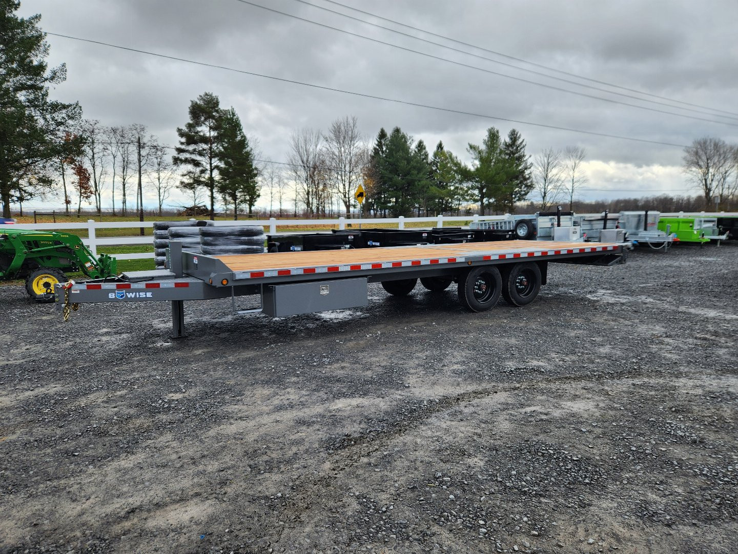 New 2026 BWISE THD17 102x24 17.6K Deckover Equipment Trailer