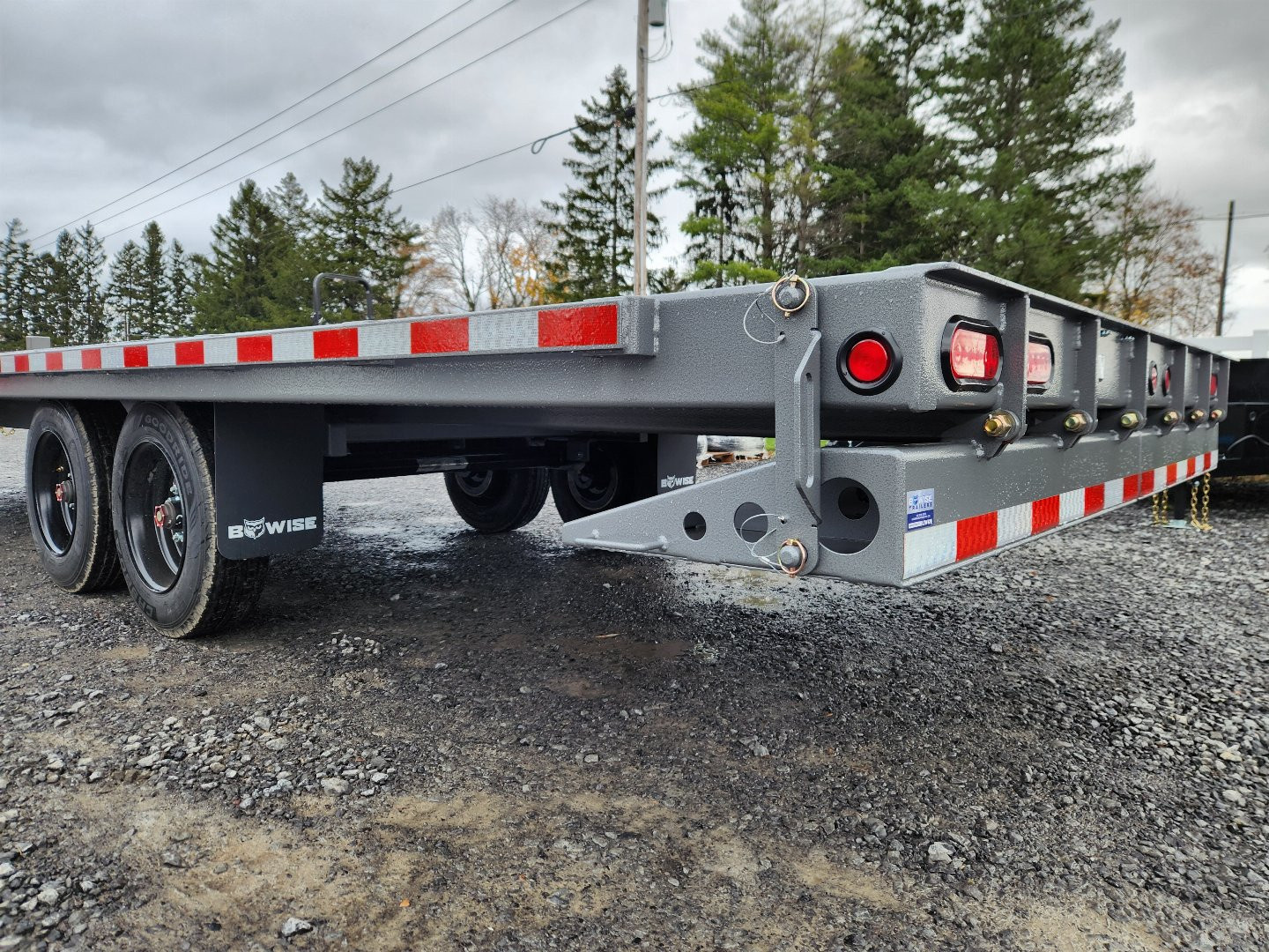 New 2026 BWISE THD17 102x24 17.6K Deckover Equipment Trailer