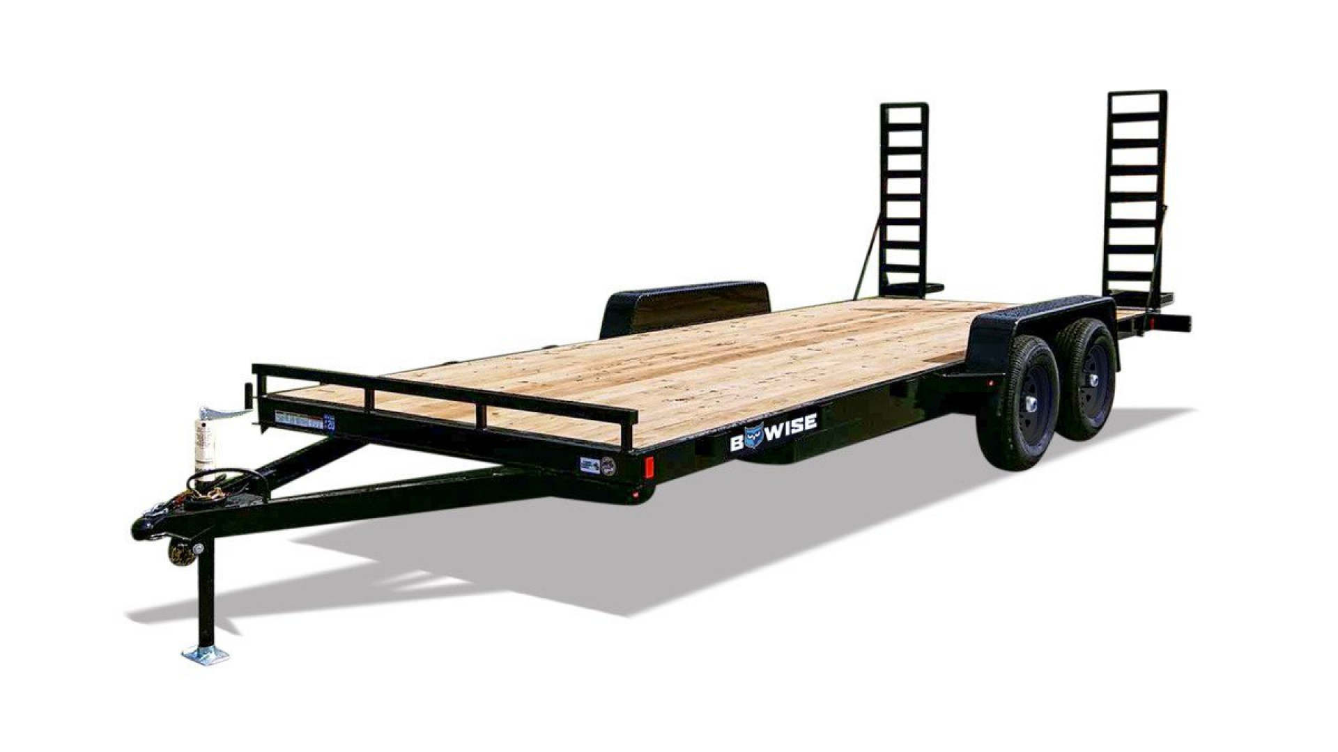New 2026 BWISE EHLE10 84x18 10K Light Duty Tandem Axle Equipment Trailer