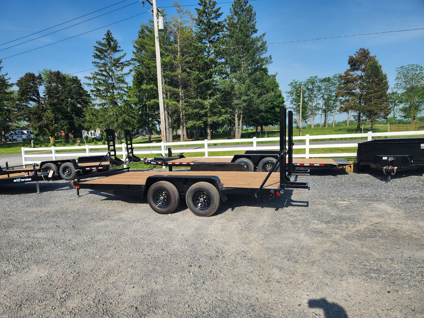 New 2026 BWISE EHLE10 84x18 10K Light Duty Tandem Axle Equipment Trailer
