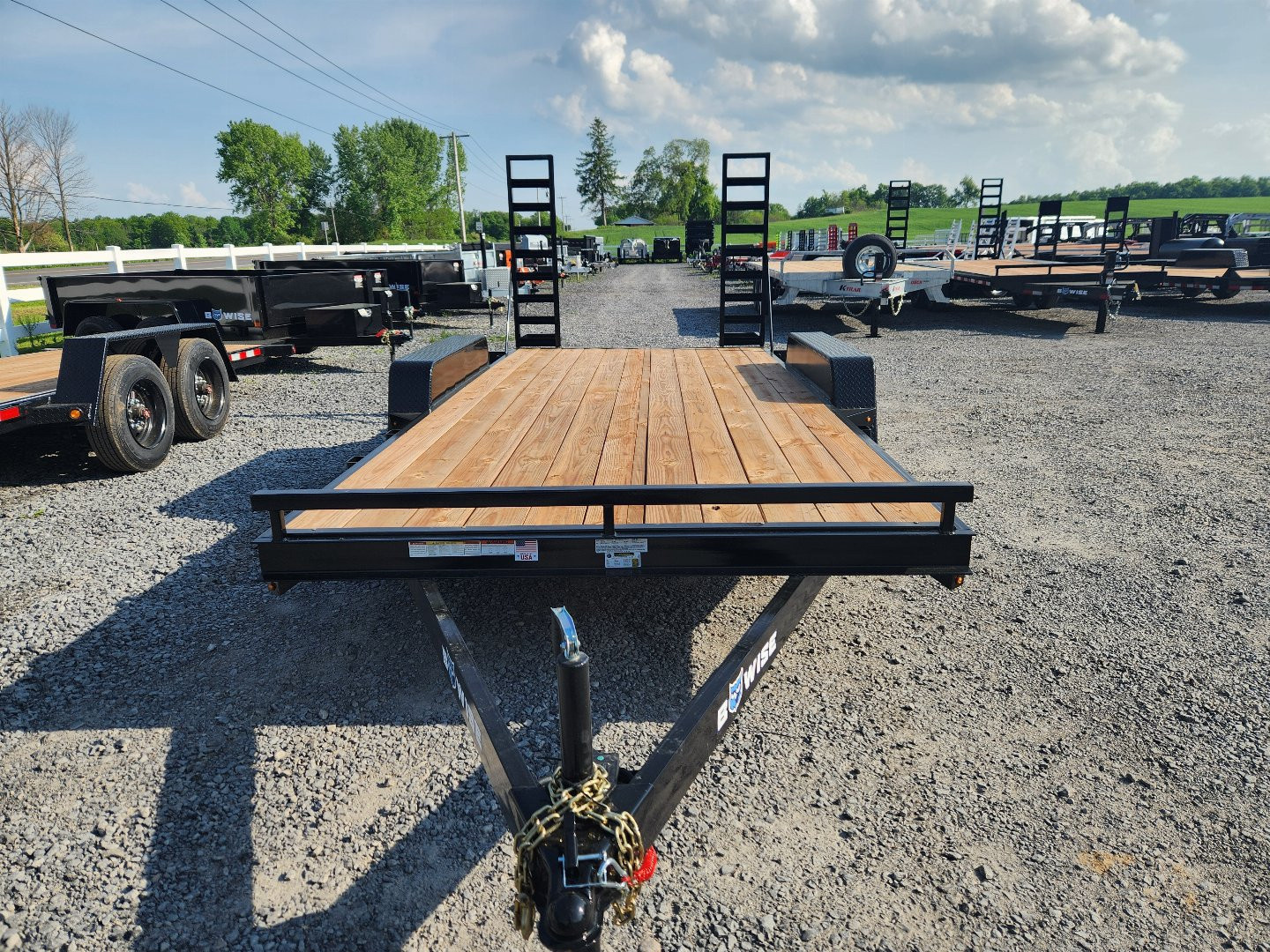New 2026 BWISE EHLE10 84x16 10K Light Duty Tandem Axle Equipment Trailer