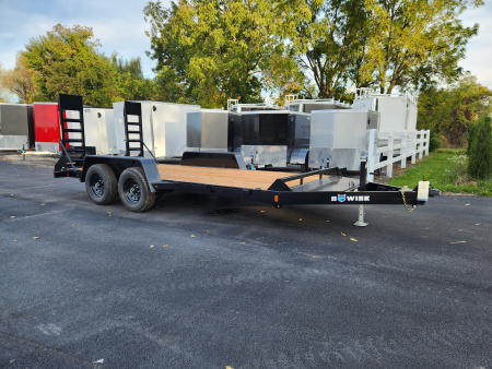 New 2026 BWISE EH10 82x16 10K Tandem Axle Equipment Trailer