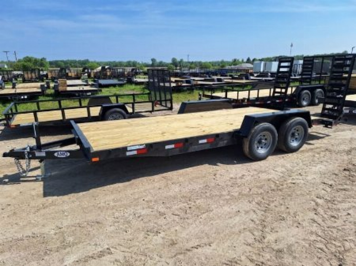 New 2026 AMO 2026 AMO 82"X18' SKID 10K Equipment Trailer Equipment Trailer