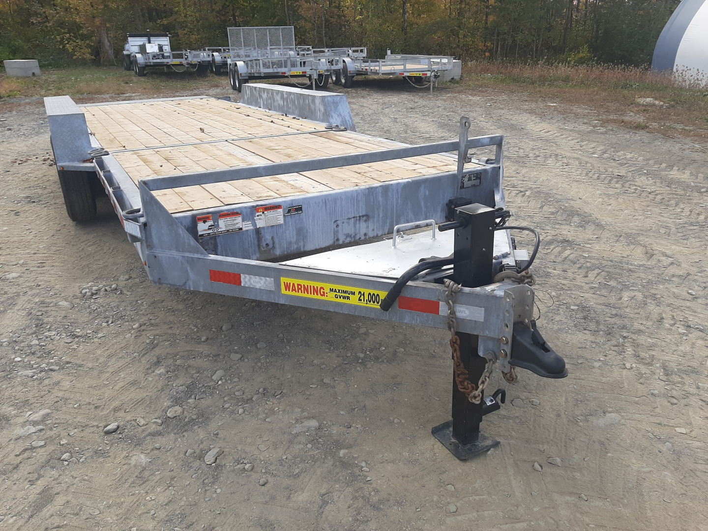 Used 2022 LWL Trailers 22' Triaxle Split Tilt Equipment Trailer