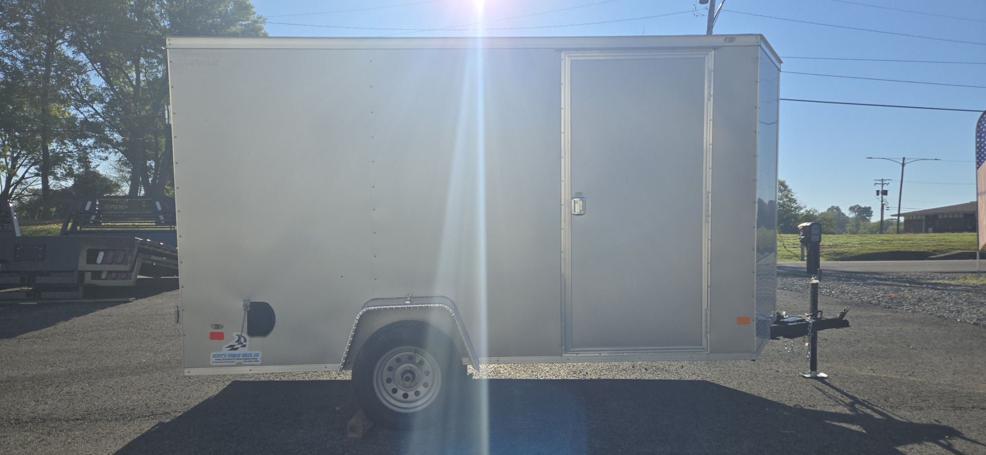 Used REPO 2024 Covered Wagon Trailers 6x12 Enclosed Trailer